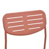 Scaun de exterior Stackable, Teracotă, 52x46x83 cm