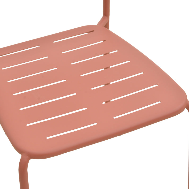 Scaun de exterior Stackable, Teracotă, 52x46x83 cm