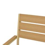 Scaun exterior Breze, aluminiu si plywood, 58x60x88 cm - Natural-Cappuccino