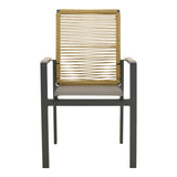 Scaun exterior Aegean, aluminiu si textil, 56x58x91 cm - Antracit
