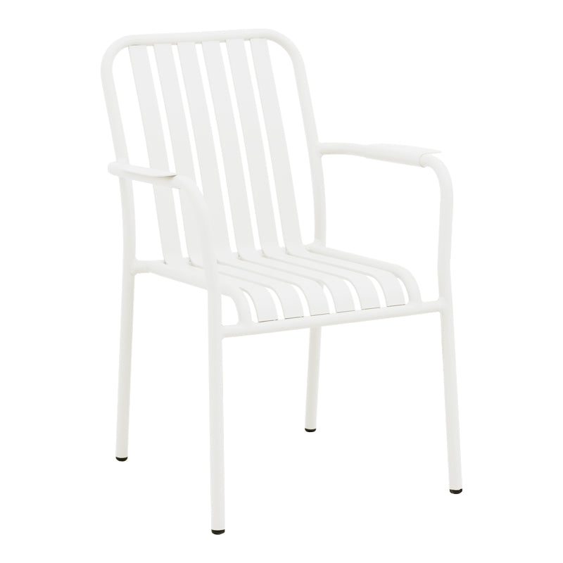 Scaun de exterior Vista stivuibil, aluminiu, Antracit, 62x60x84 cm - Alb