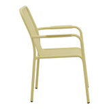Scaun de exterior Vista stivuibil, aluminiu, Antracit, 62x60x84 cm - Bej