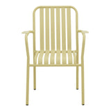 Scaun de exterior Vista stivuibil, aluminiu, Antracit, 62x60x84 cm - Bej