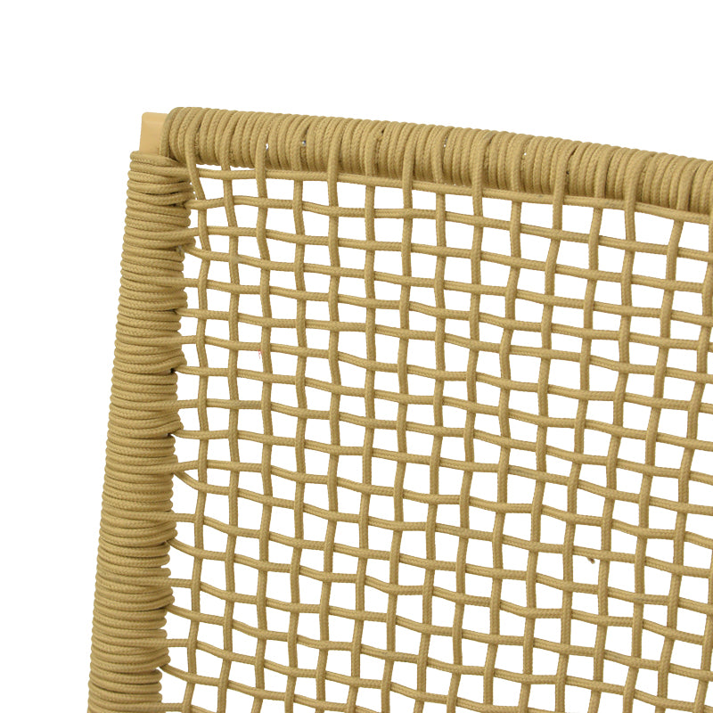 Scaun exterior Weave, aluminiu si ratan PE, 57x63x86 cm - Bej