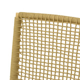 Scaun exterior Weave, aluminiu si ratan PE, 57x63x86 cm - Bej