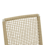 Scaun exterior Weave, aluminiu si ratan PE, 57x63x86 cm - Bej-Natural