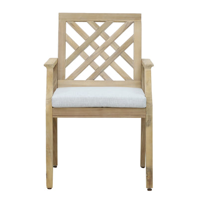 Scaun de gradina Bolen, Bej, 59x63x89 cm, perspectiva suplimentara