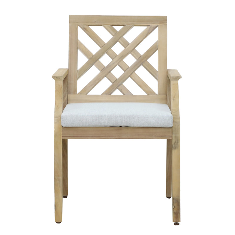 Scaun de gradina Bolen, Bej, 59x63x89 cm, perspectiva suplimentara