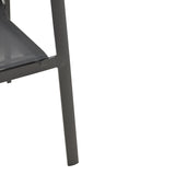 Scaun de gradina Dashiell metal negru textilena, negru, 71x58x94 cm - Negru