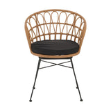 Scaun de gradina Felicia, Negru, 60x60x81 cm
