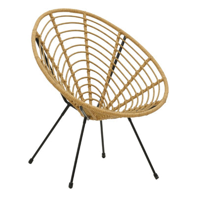Scaun de gradina Naoki Negru 78x74x87 cm
