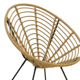 Scaun de gradina Naoki, Negru, 78x74x87 cm