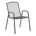 Scaun de gradina Pomedon stivuibil metal negru 56x64x87 cm