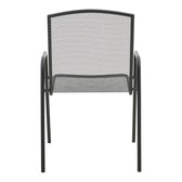 Scaun de gradina Pomedon stivuibil metal, negru, 56x64x87 cm, foto produs