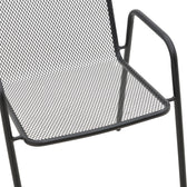 Scaun de gradina Pomedon stivuibil metal, negru, 56x64x87 cm, foto produs 7