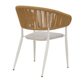 Scaun de gradina Raven, Alb - Gri, 57x62x78 cm - Alb