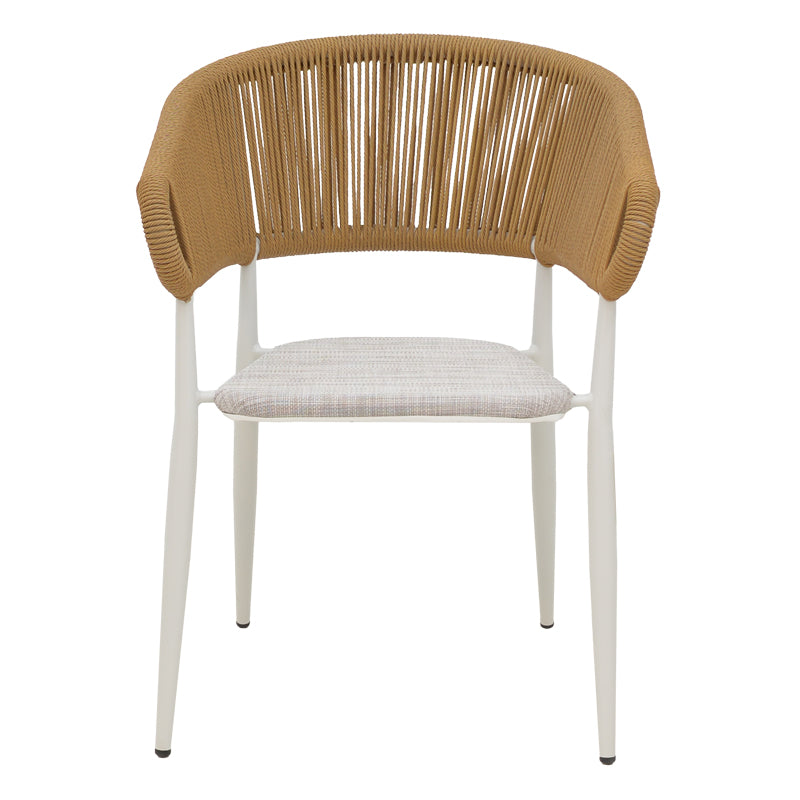 Scaun de gradina Raven, Alb - Gri, 57x62x78 cm - Alb