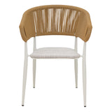 Scaun de gradina Raven, Alb - Gri, 57x62x78 cm - Alb