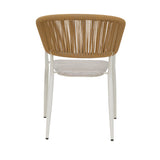 Scaun de gradina Raven, Alb - Gri, 57x62x78 cm - Alb