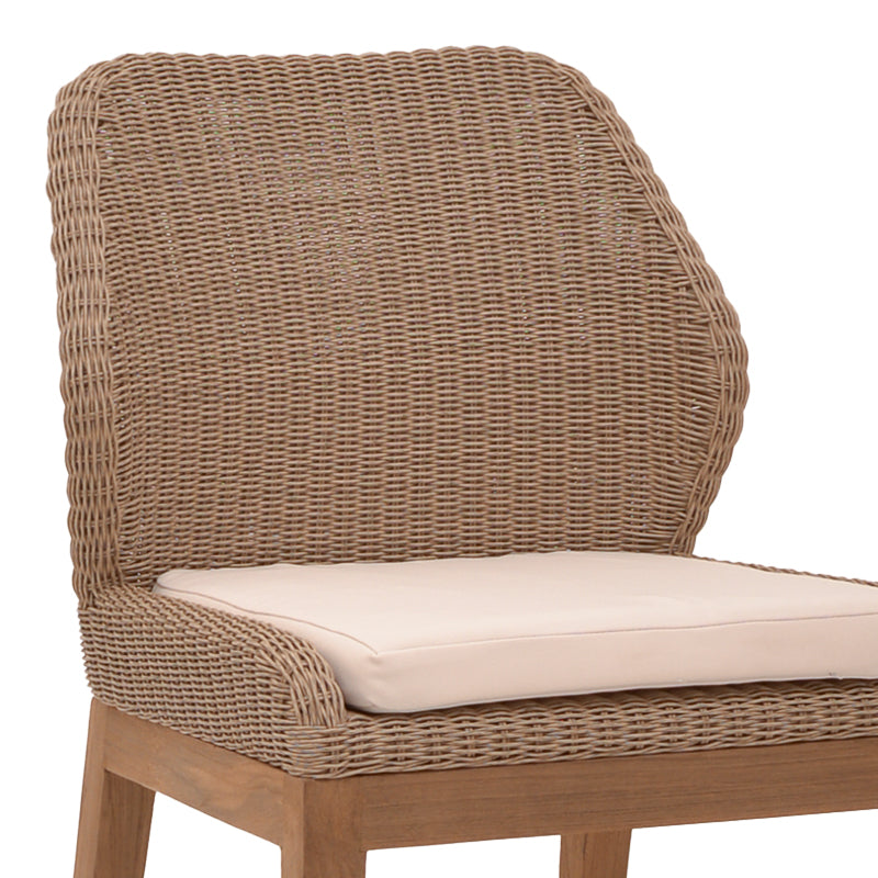 Scaun de gradina Swinton Boho, Natural, 53x63x86 cm