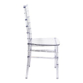 Scaun de gradina Tiffany transparent PC, Multicolor, 38x46x88 cm, detaliu produs