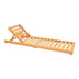 șEzlong Scaun de plaja Specta din lemn de fag solid Natural 60x190x10 cm
