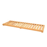 Scaun de plaja Specta din lemn de fag solid, Natural, 60x190x10 cm