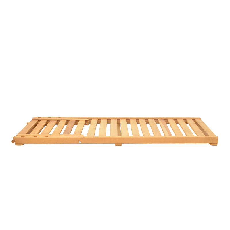 Scaun de plaja Specta din lemn de fag solid, Natural, 60x190x10 cm