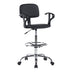 Set De Mobilier De Birou Scaun de receptie Icina I cu role neagra 58x54x102-123cm