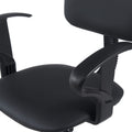 Scaun de receptie Icina I cu role, neagra, 58x54x102-123 cm, foto produs 6