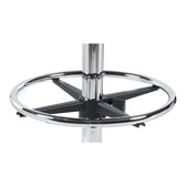Scaun de receptie Icina I cu role, neagra, 58x54x102-123 cm, foto produs 8