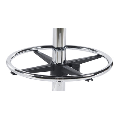 Scaun de receptie Icina I cu role, neagra, 58x54x102-123 cm, foto produs 8
