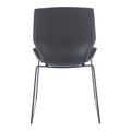 Scaun de vizitator, autentic negru cu perna, 47x52x85 cm, perspectiva suplimentara