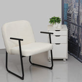 Scaun de vizitator Vindor, crem, 65x68x80 cm, imagine suplimentara