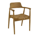 Scaun Denverone lemn de tec, Natura, Natur, 57x54x79 cm, imagine suplimentara