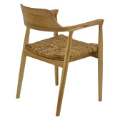 Scaun Denverone lemn de tec, Natura, Natur, 57x54x79 cm, detaliu produs