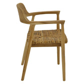 Scaun Denverone lemn de tec, Natura, Natur, 57x54x79 cm, perspectiva suplimentara