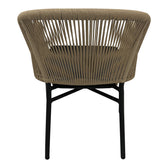 Scaun din aluminiu Legana cadru antracit-ratan, Natural, 56x66x82 cm, perspectiva suplimentara