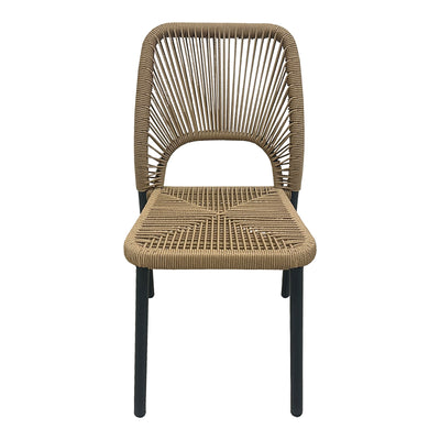 Scaun din aluminiu Norture, Antracit-Ratan, 45x63x82 cm, perspectiva suplimentara