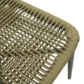 Scaun din aluminiu-pe ratan Agus stivuibil, maro, 55x63x77 cm, foto produs 7