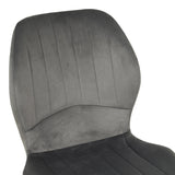 Scaun cu funcție de accent Jelour, Catifea, Galbenă, 46x60x84 cm - Antracit