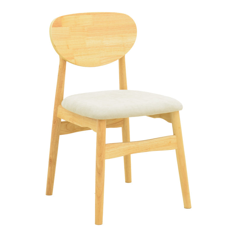 Scaun Cardith, lemn rubberwood si plywood, 48x51x78 cm - Gri-Bej