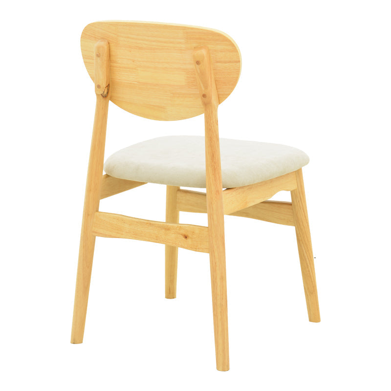 Scaun Cardith, lemn rubberwood si plywood, 48x51x78 cm - Gri-Bej