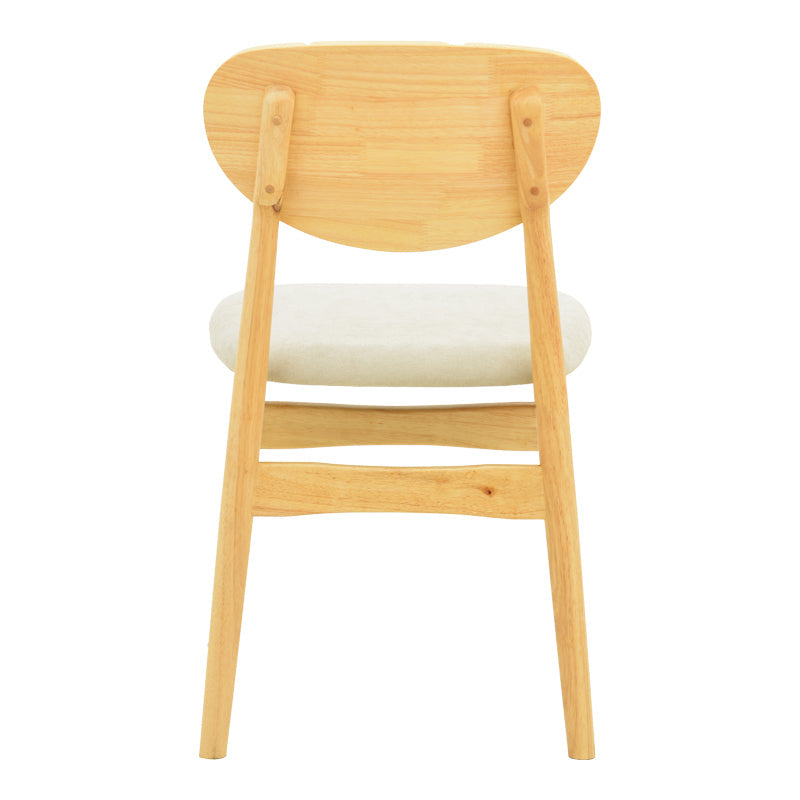 Scaun Cardith, lemn rubberwood si plywood, 48x51x78 cm - Gri-Bej