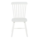 Scaun din lemn de cauciuc Melia, Lemn, Alb, 45x51x87 cm