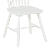 Scaun din lemn de cauciuc Melia, Lemn, Alb, 45x51x87 cm