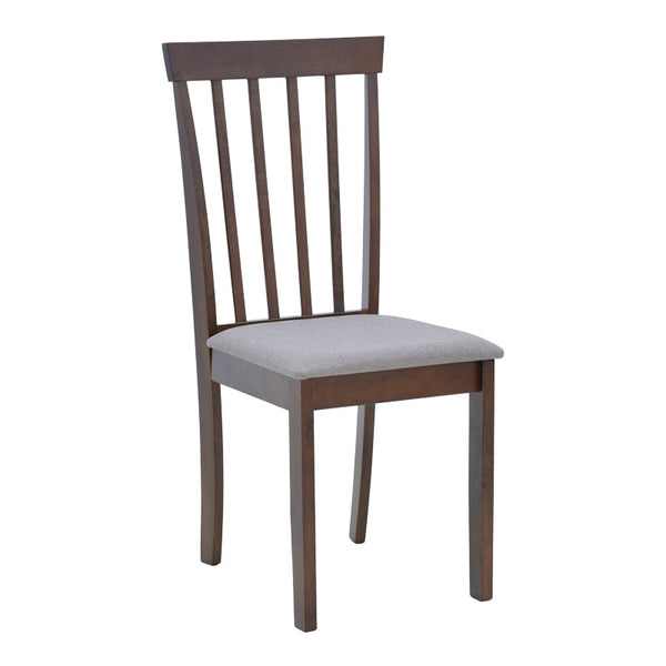 Scaun din lemn Houston, rubberwood, finisaj, Alb - Nuc, 40x49x94 cm