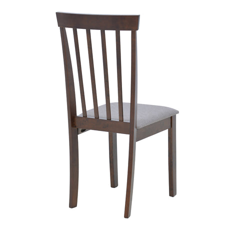 Scaun din lemn Houston, rubberwood, finisaj, nuc, 40x49x94 cm