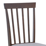 Scaun din lemn Houston, rubberwood, finisaj, nuc, 40x49x94 cm - Nuc