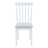 Scaun din lemn Houston, rubberwood, finisaj, nuc, 40x49x94 cm - Alb